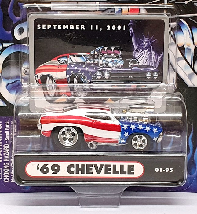 Muscle Machines 1/64 Scale 71151 01-95 - 1969 Chevrolet Chevelle Stars & Stripes
