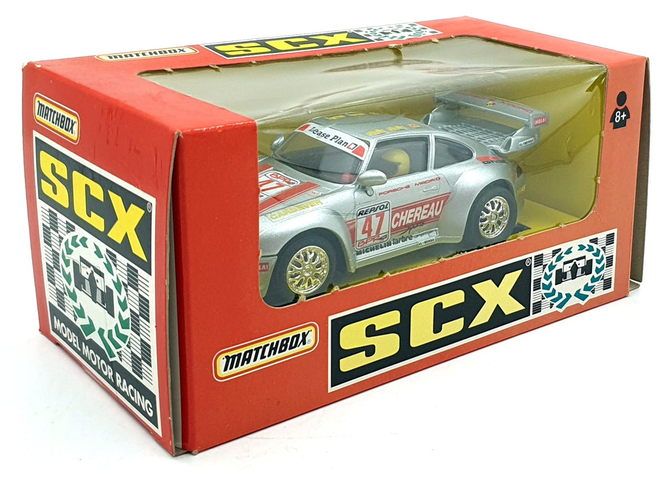 Matchbox SCX 1/32 Scale Slot Car 83490.20 - Porsche 911 #47 Chereau 1996