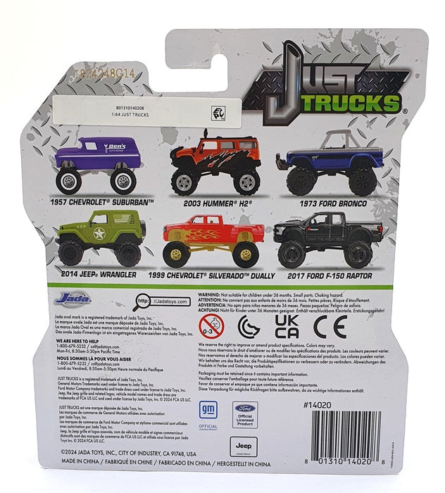 Jada Just Trucks 1/64 Scale 14020 - 1957 Chevrolet Suburban - Purple