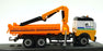 Cararama 1/60 Scale 100005B - Mercedes-Benz Construction Truck with Hook Orange