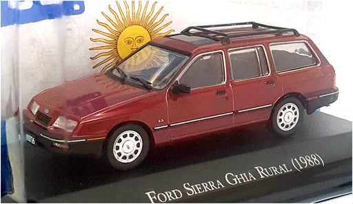 Altaya 1/43 Scale MQ24 - 1988 Ford Sierra Ghia Rural - Dk Red