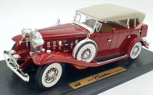 Anson 1/18 Scale Diecast 30383 - 1932 Cadillac Sport Phaeton - Burgundy