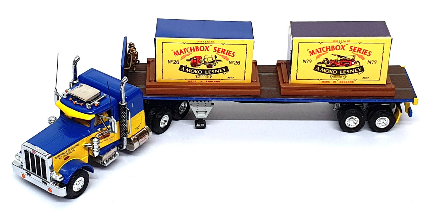 Matchbox Appx 30cm Long Diecast DYM92127 - Peterbilt Truck & Trailer