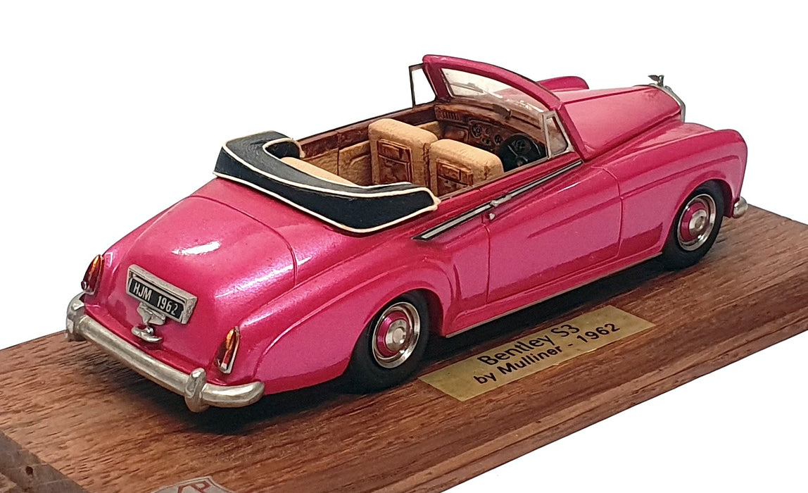FYP Creations 1/43 Scale No. 6 - 1962 Bentley S3 DHC - Deep Pink
