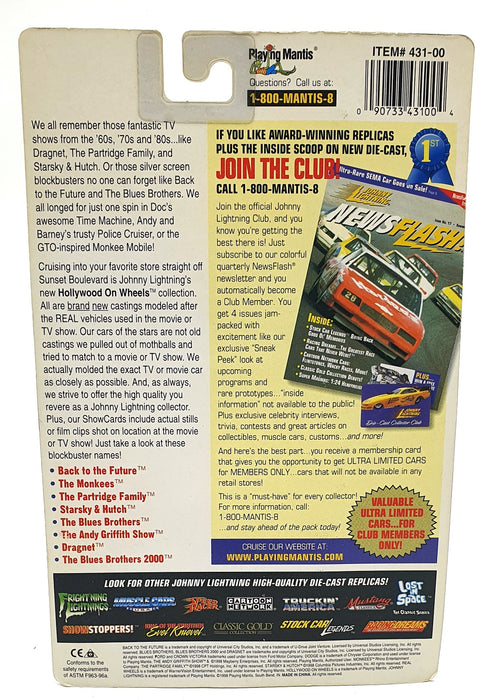 Johnny Lightning 1/64 Scale 431-00A - The Monkees Monkeemobile - Show Card