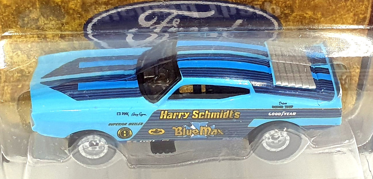 Racing Champions 1/64 Scale RC014 1973 Ford Mustang Funny Car Schmidt's Blue Max