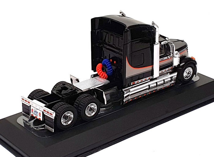 Ixo Models 1/64 Scale 64TR009A - 2010 International Lonestar Truck Black/Silver