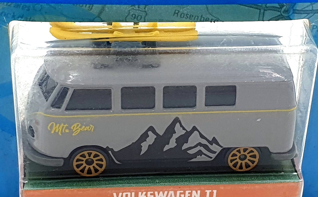 Jada Toys 1/64 Scale 100426F - Volkswagen T1 Van Mt. Bear - Grey