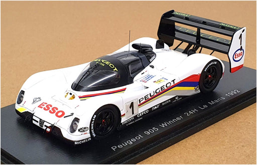 Spark 1/43 Scale Resin 43LM92 - Peugeot 905 Winner #1 24H Le Mans 1992