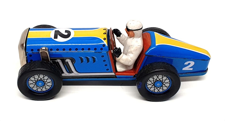 Schylling Appx 10cm Long SC1504 Speedway Racer Classic Wind Up Tin Car & Driver