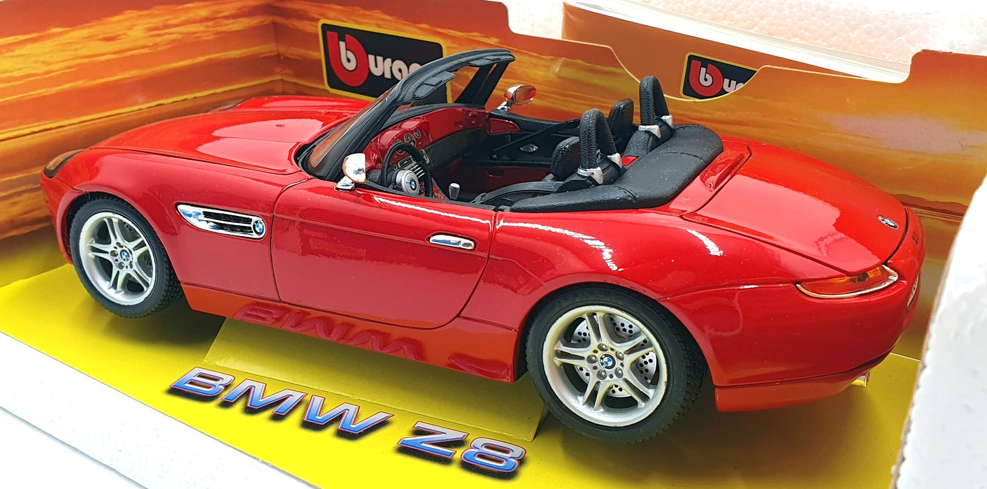 Burago 1/18 Scale Diecast 33772 - BMW Z8 Red Roadster - Red