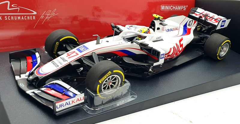 Minichamps 1/18 Scale 110 210147 HAAS F1 VF-21 #47 Bahrain GP 2021 - Schumacher