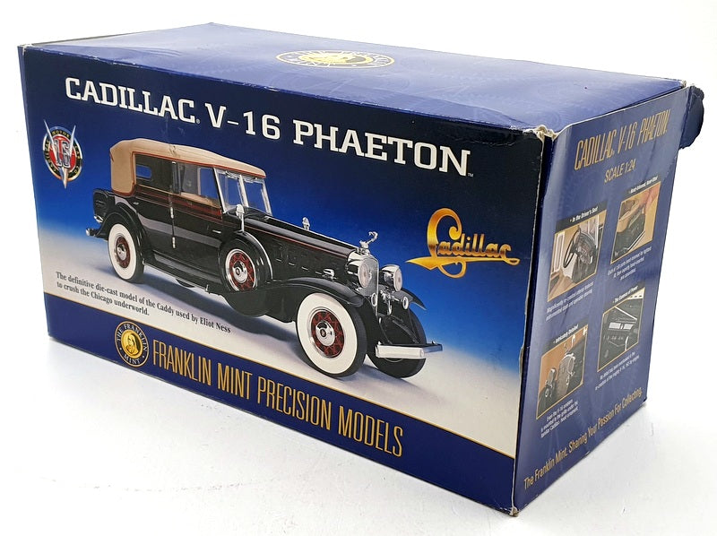Franklin Mint 1/24 Scale B11A182 - Cadillac V-16 Phaeton - Black