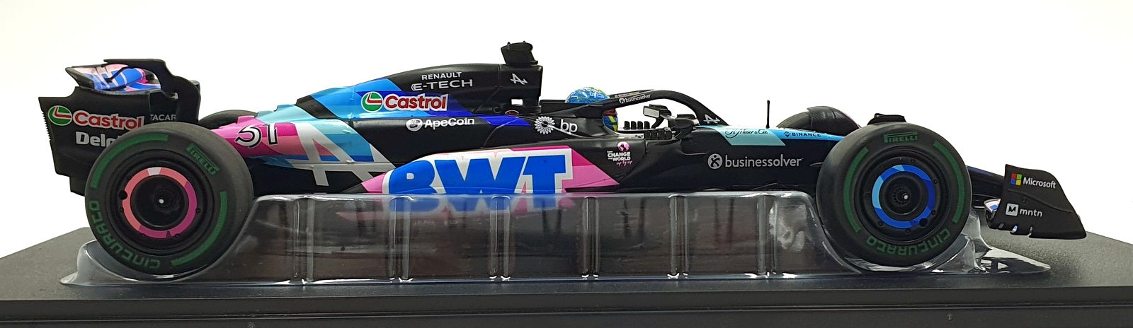 Solido 1/18 Scale Diecast S1814004 - Alpine F1 Team A524 #31 Brazilian GP - Ocon