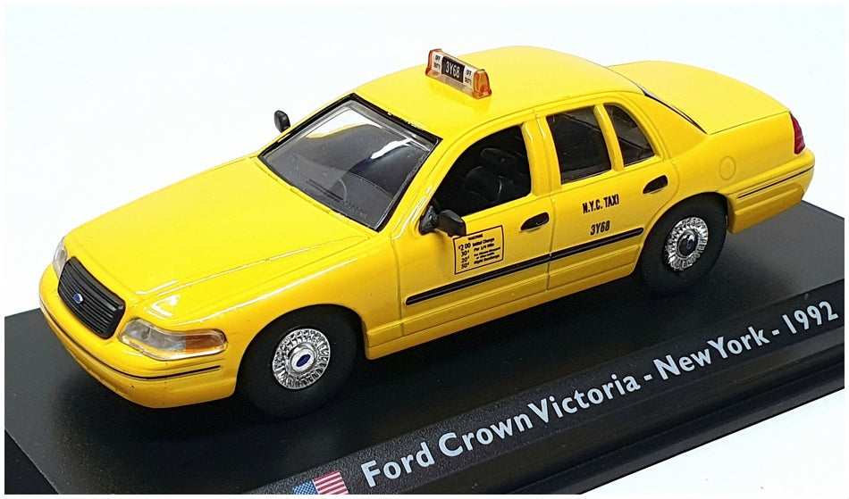 Leo Models 1/43 Scale LEO2 - 1992 Ford Crown Victoria NY Taxi Cab - Yellow