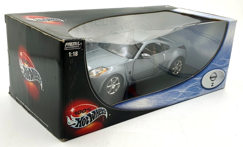 Hot Wheels 1/18 Scale Diecast 56758 - Nissan 350Z - Silver
