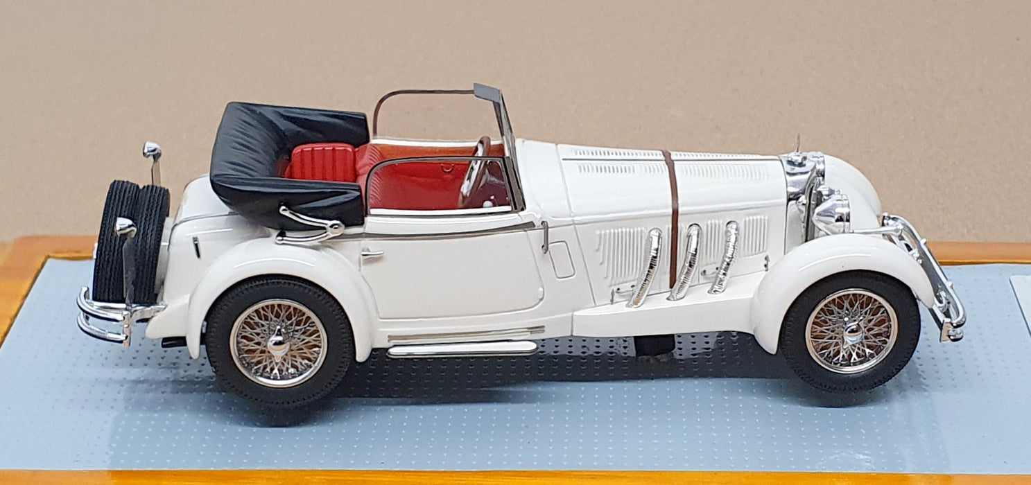 Ilario 1/43 Scale IL43084 1932 Mercedes Benz 710SS Cabrio Lilian Harvey  - Ivory