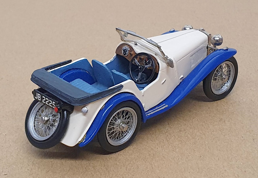 Abingdon Classics 1/43 Scale ACJ702 - MG P-Type 4 Seater - Ivory/Blue
