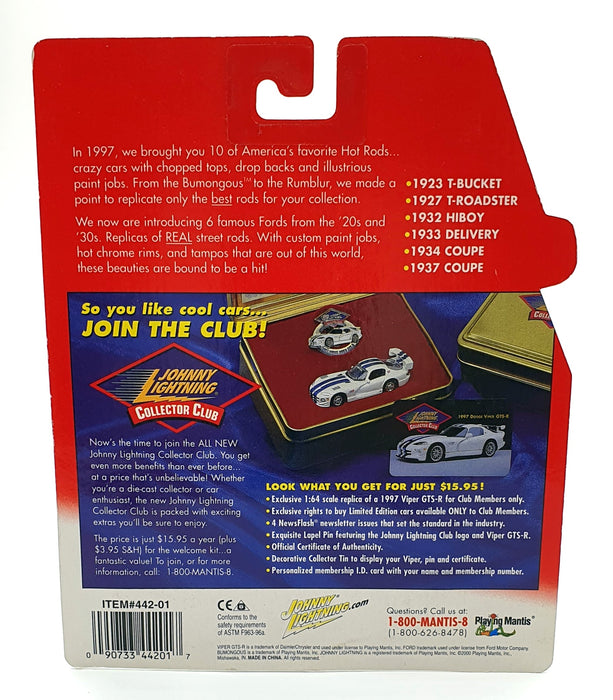 Johnny Lightning 1/64 Scale 442-01 Hot Rods 1932 Hiboy - Blue