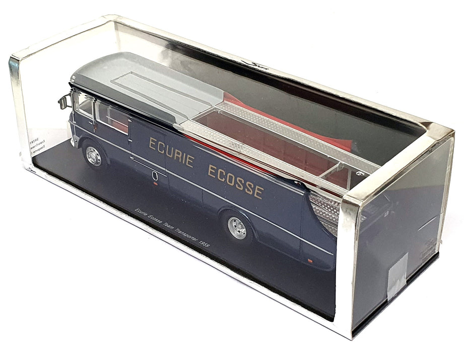 Spark 1/43 Scale S0285 - 1959 Commer Ecurie Ecosse Team Transporter - Dk. Blue