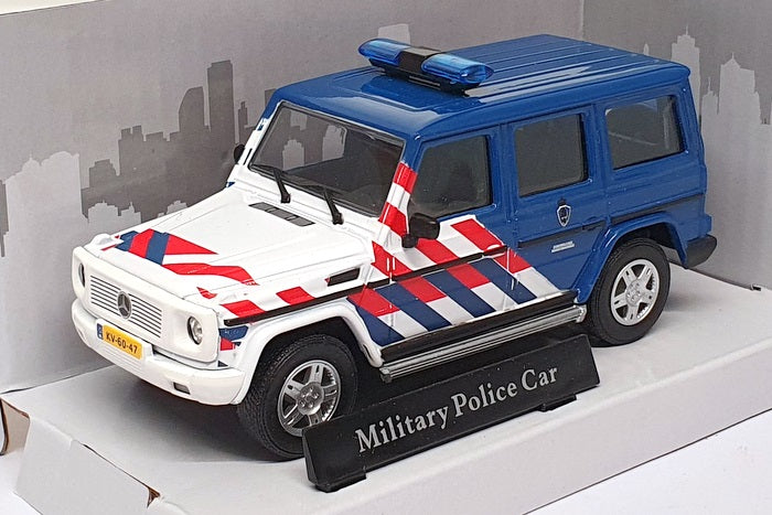 Cararama 1/43 Scale 4-53341 - Mercedes Benz Military Police Car - Blue/White/Red