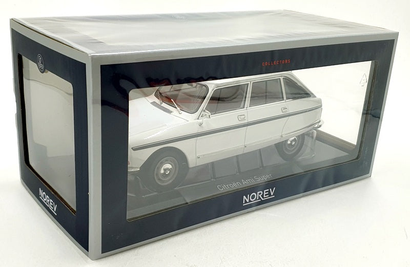 Norev 1/18 Scale Diecast 181679 - Citroen Ami Super 1974 - Meije White