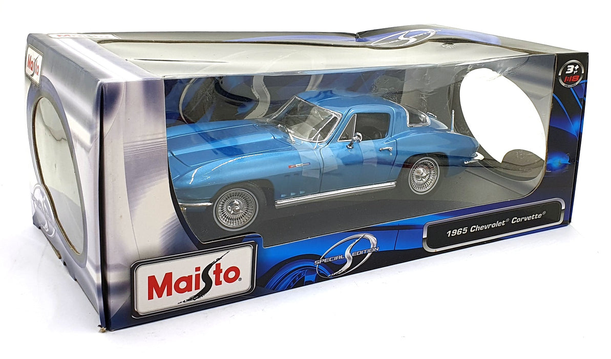 Maisto 1/18 Scale Diecast 31640 - 1965 Chevrolet Corvette Stingray - Met Blue
