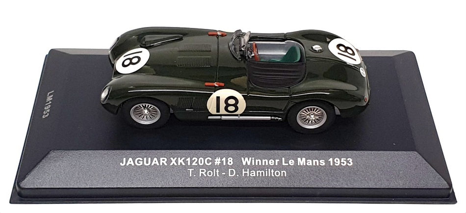 Ixo 1/43 Scale LM1953 - Jaguar XK120C #18 Le Mans 1953 - BRG