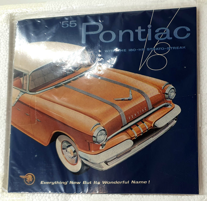 Sun Star 1/18 Diecast 5058 - 1955 Pontiac Star Chief Open Convertible - Red/Grey