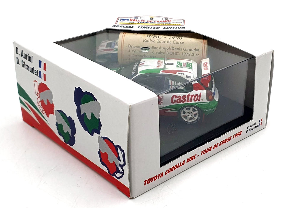 Vitesse 1/43 Scale V98200 - Toyota Corolla WRC #6 Rally Tour De Corse 1998