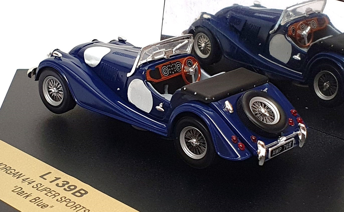 Vitesse 1/43 Scale L139B - 1961 Morgan 4/4 Super Sports - Dk. Blue