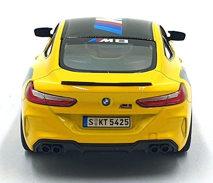 Kinsmart 1/38 Scale Pull Back & Go TY1241 - BMW M8 Competition Coupe #1 Yellow