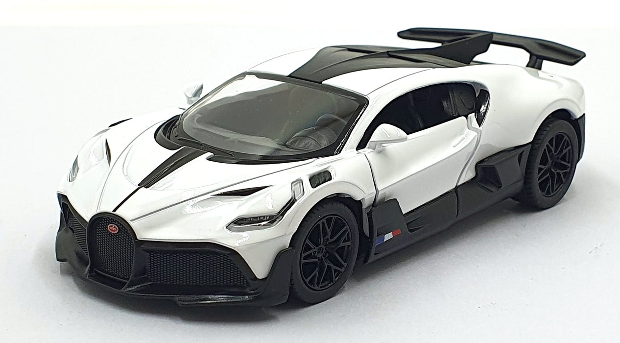 Kinsmart 1/36 Scale Pull Back & Go TY1244 - Bugatti Divo - White