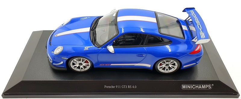 Minichamps 1/18 Scale 155 062222 Porsche 911 GT3 RS 4.0 2011 - Blue