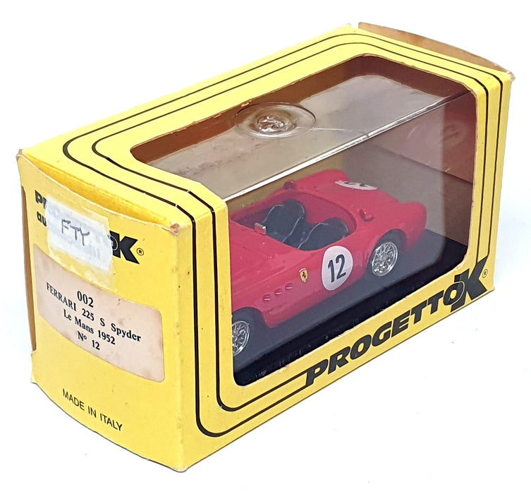 ProgettoK 1/43 Scale 002 - Ferrari 225 S Spyder #12 Le Mans 1952