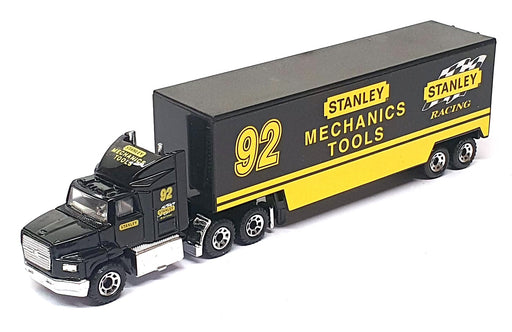 Matchbox 1/97 Scale CY109 - Ford Aeromax Truck Stanley Racing - Black/Yellow