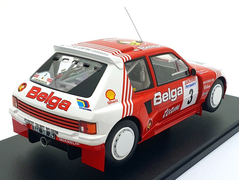 Ixo 1/18 Scale 18RMC135.22 - Peugeot 205 T16 #3 Ypres Rally 1985