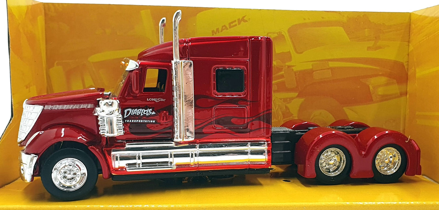 Maisto 1/64 Scale Diecast 12389 - International Lonestar - Met. Red