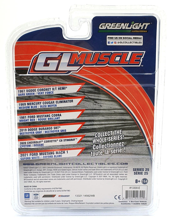 Greenlight 1/64 Scale 13300-E 2020 Chevrolet Corvette C8 Stingray #145