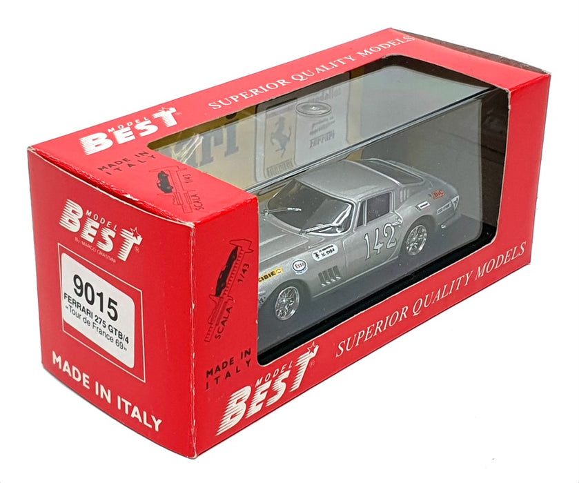 Best 1/43 Scale 9015 - Ferrari 275 GTB/4 #142 Tour de France 1969 - Silver