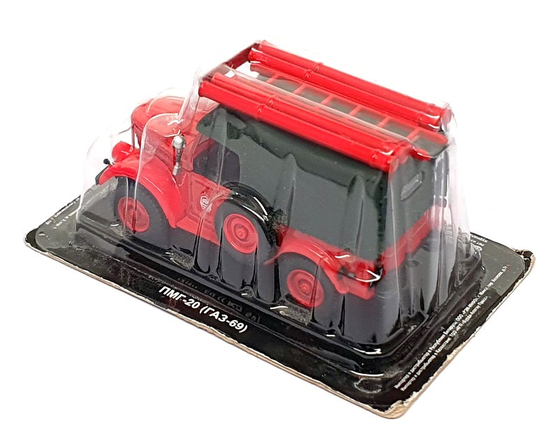 DeAgostini 1/43 Scale 32327 - Gaz RA3-69 Russian Fire Engine - Red
