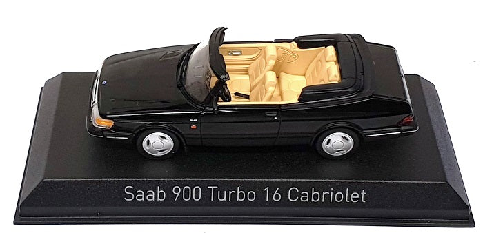 Norev 1/43 Scale 810045 - 1992 Saab 900 Turbo 16 Cabriolet - Black