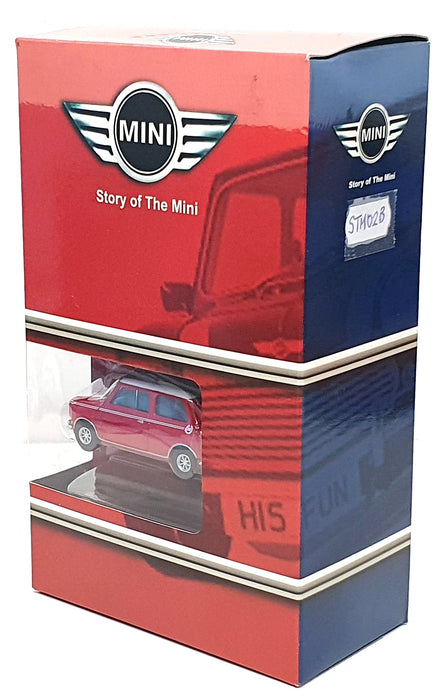 Corgi 1/43 Scale STM02B - Story Of The Mini - Model & VHS Set Red/White Roof