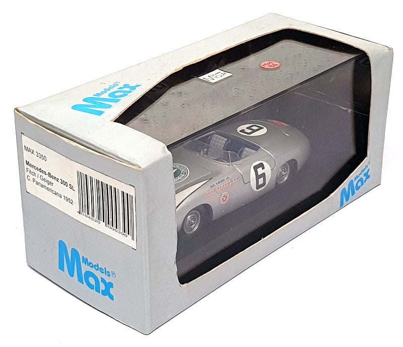 Max Models 1/43 Scale MAX 3350 - Mercedes Benz 300SL #6 Panamericana 1952