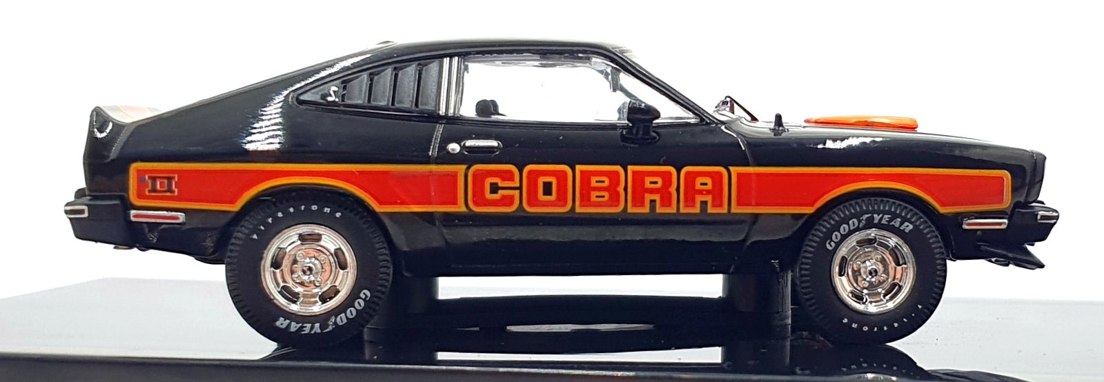 Ixo 1/43 Scale CLC599N.22 - 1977 Ford Mustang Cobra II - Black