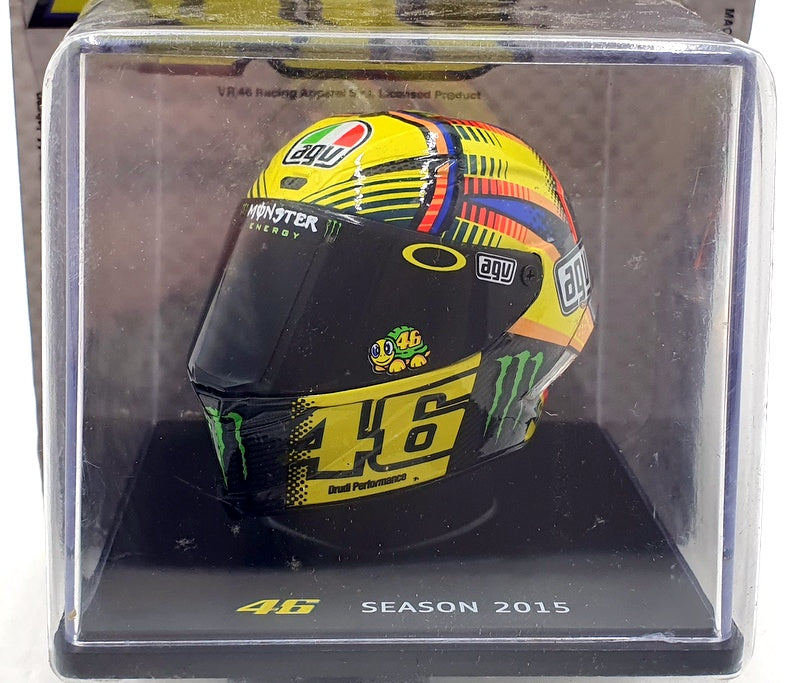 Motorcycle Helmet Valentino Rossi 2015 Helmet Altaya 1/5 Scale