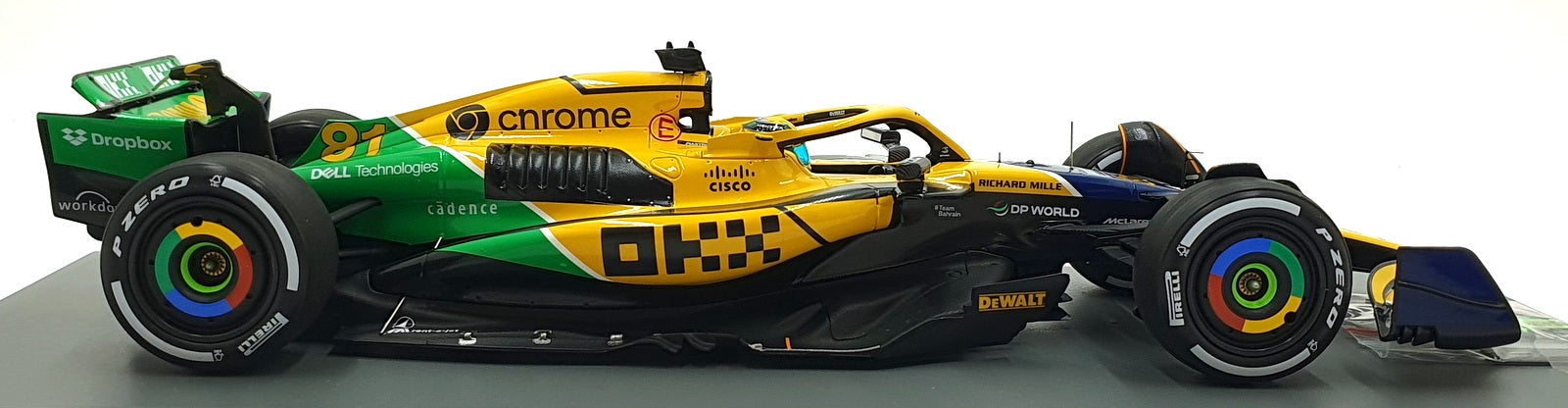 Spark 1/18 Scale 18S998 - McLaren F1 MCL38 #81 2nd Monaco GP 2024 - Piastri