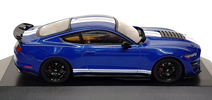 Altaya 1/43 Scale 16725H - 2020 Ford Mustang Shelby GT500 - Blue/White