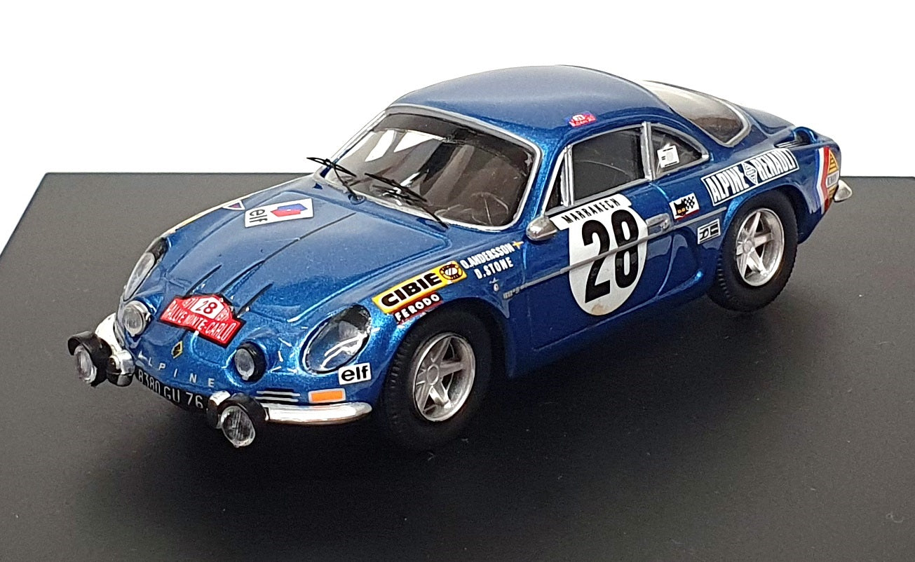 Trofeu 1/43 Scale 803 - Alpine Renault A110 1st #28 Monte Carlo 1971