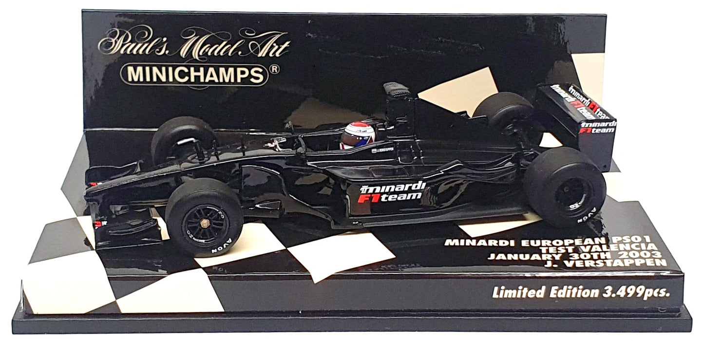 Minichamps 1/43 Scale 430 030189 - F1 Minardi PS01 Test Valencia Jan 30 2003